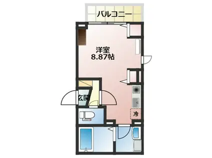 フォレスト船橋(ワンルーム/3階)の間取り写真