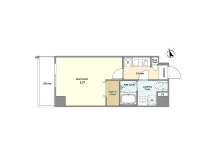 アルファコート綾瀬3(1K/1階)の間取り写真