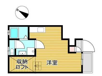 パークガーデン北寺島(ワンルーム/1階)の間取り写真