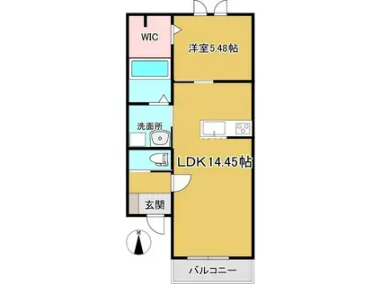 NEIGE428(1LDK/3階)の間取り写真