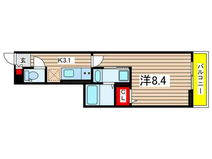 D-LIBERTE(1K/1階)の間取り写真