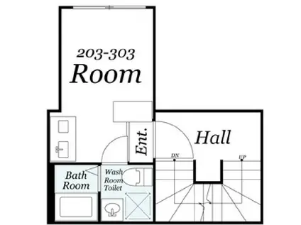 HERME YOYOGI OUEST(ワンルーム/3階)の間取り写真