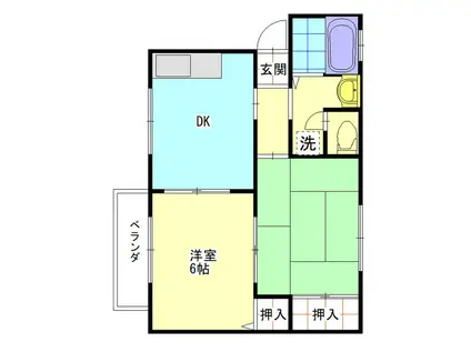 シェ・モア(1LDK/1階)の間取り写真