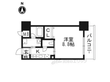 メゾン・ノエル(1K/2階)の間取り写真