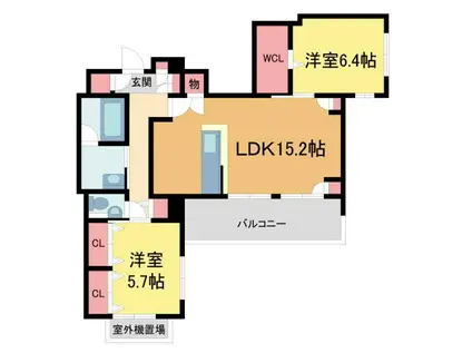 ベル エ ロンプラージュ(2LDK/3階)の間取り写真
