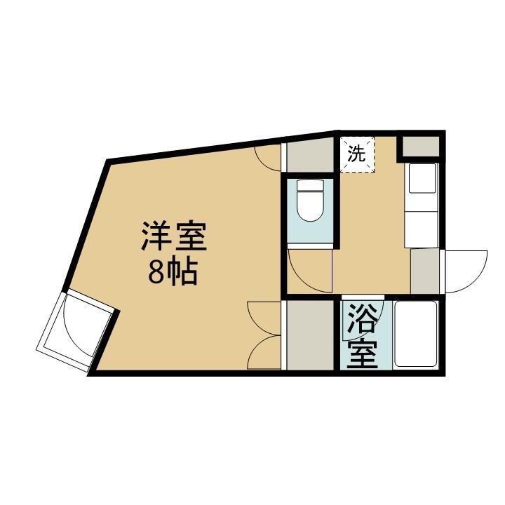 ブリリアントハイツ(1K/3階)の間取り写真