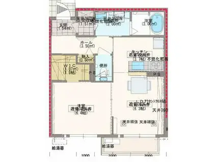 メゾン・ウルーズ(1LDK/1階)の間取り写真