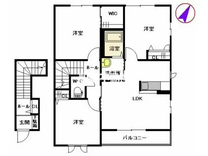 ビューコートM A(3SLDK/2階)の間取り写真