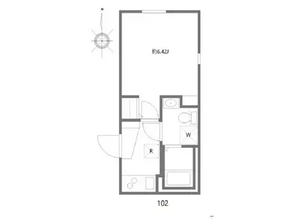 湯島レジデンス(1K/1階)の間取り写真
