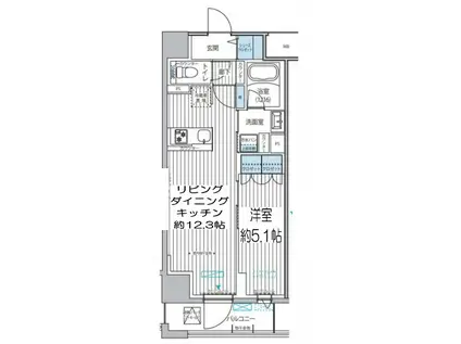 メゾン クロロ(1LDK/2階)の間取り写真
