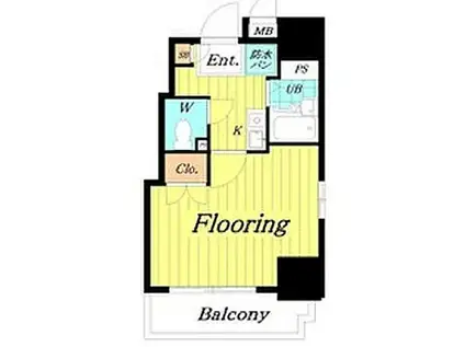 FUTIVAL錦糸町シティ(1K/7階)の間取り写真