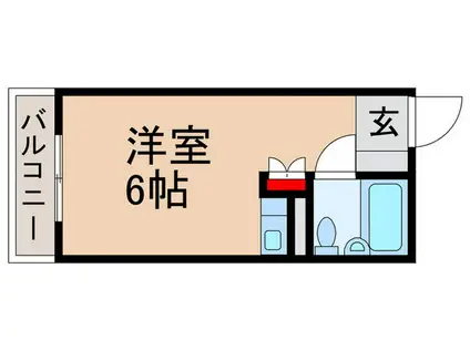 HI-CITY中野(ワンルーム/2階)の間取り写真