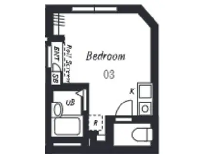 プラチナフォルム西巣鴨(ワンルーム/2階)の間取り写真