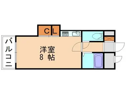 ミヤモトビル(ワンルーム/2階)の間取り写真