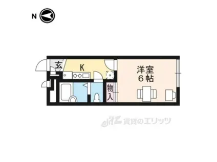 レオパレス 宮津(1K/2階)の間取り写真
