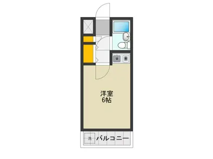 ハイライフ生田(ワンルーム/3階)の間取り写真