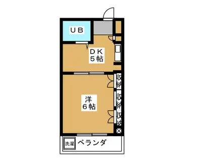 コンフォルム八幡(1DK/3階)の間取り写真