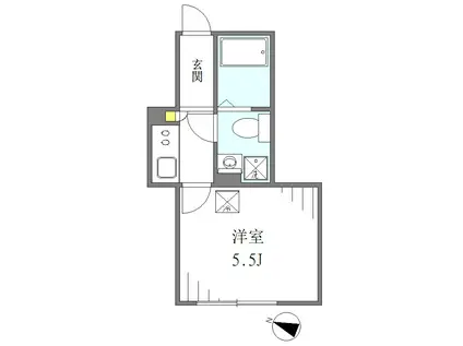 葛飾区高砂6丁目計画(1K/3階)の間取り写真