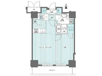 フェニックス西参道タワー(1LDK/12階)の間取り写真