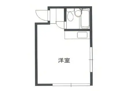 VIP新大久保(ワンルーム/1階)の間取り写真