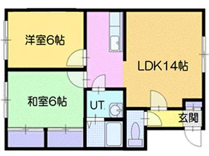 若草物語(2LDK/2階)の間取り写真