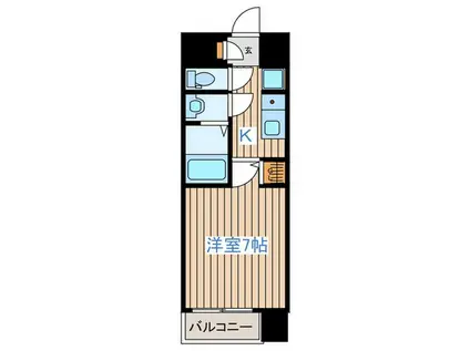 Y´S HILLS(1K/9階)の間取り写真