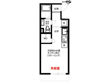 目白台パーク(ワンルーム/3階)の間取り写真