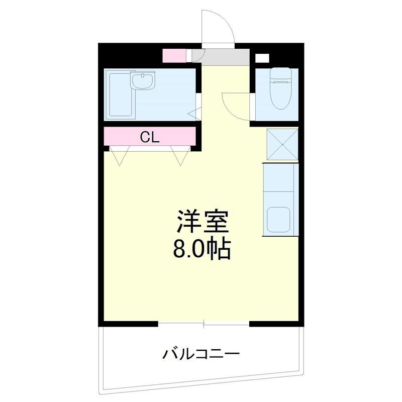 ESPOIR板屋(ワンルーム/6階)の間取り写真