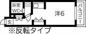ハッピーコート栄町(ワンルーム/7階)の間取り写真