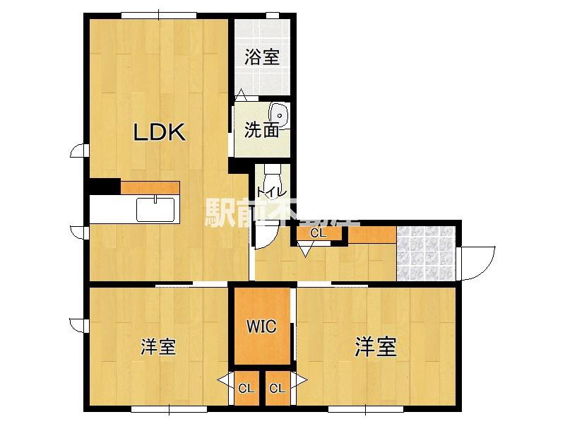カーサエスペランサ(2LDK/1階)の間取り写真