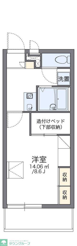 レオパレス沼南III(1K/3階)の間取り写真