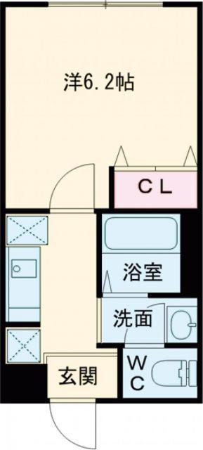 オリーブハイツ志染駅前(1K/1階)の間取り写真