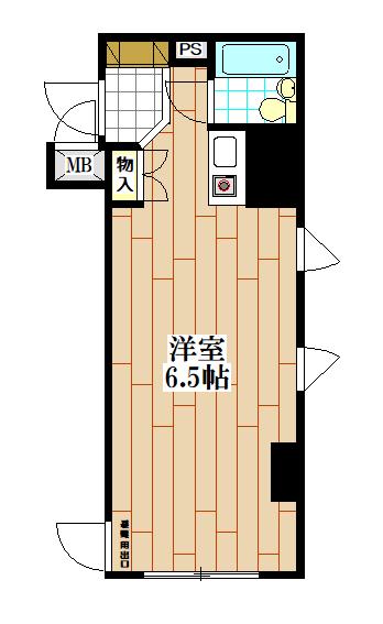 日興パレス伊勢佐木町北(ワンルーム/4階)の間取り写真