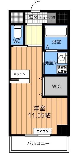 エスペランサ壱番館(ワンルーム/6階)の間取り写真