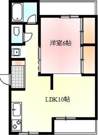 52-3 L-PLOT APARTMENT(1LDK/3階)の間取り写真