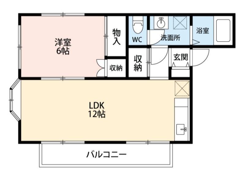 ハイツヴェルデ(1LDK/2階)の間取り写真
