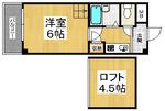 マンションライツ(1K/4階)の間取り写真