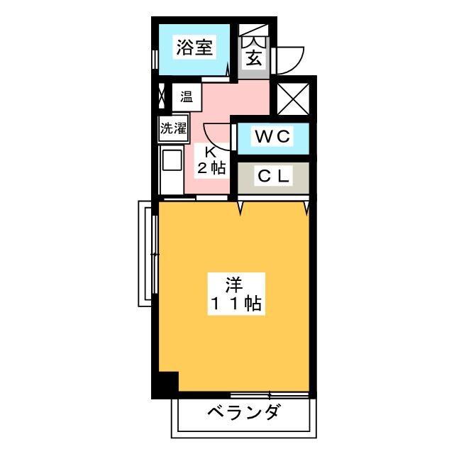 アビタシオンSEI(1K/3階)の間取り写真