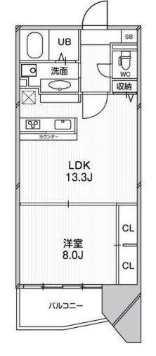 ルクレ阿波座レジデンス(1LDK/10階)の間取り写真