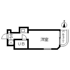 TOP三軒茶屋第4(ワンルーム/5階)の間取り写真