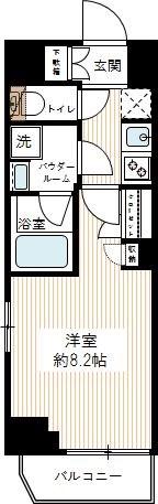 ARTESSIMO SIRIUS(1K/7階)の間取り写真