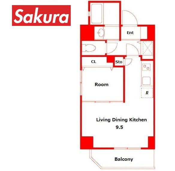 ルジェンテ・バリュ横濱反町(1LDK/3階)の間取り写真