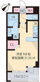 フォレスト446(1K/1階)の間取り写真
