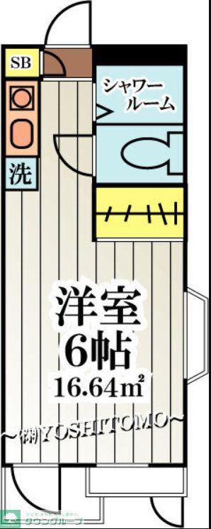 パークアベニュー国分寺8TH(ワンルーム/4階)の間取り写真