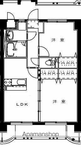 ユーミー新城(2LDK/2階)の間取り写真