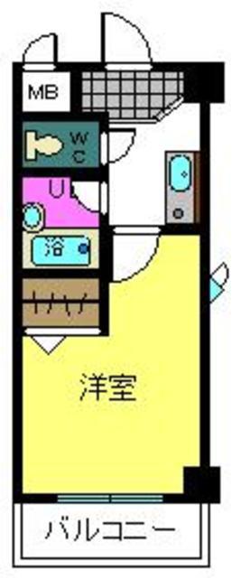GRAND EXCEL 天美(1K/2階)の間取り写真