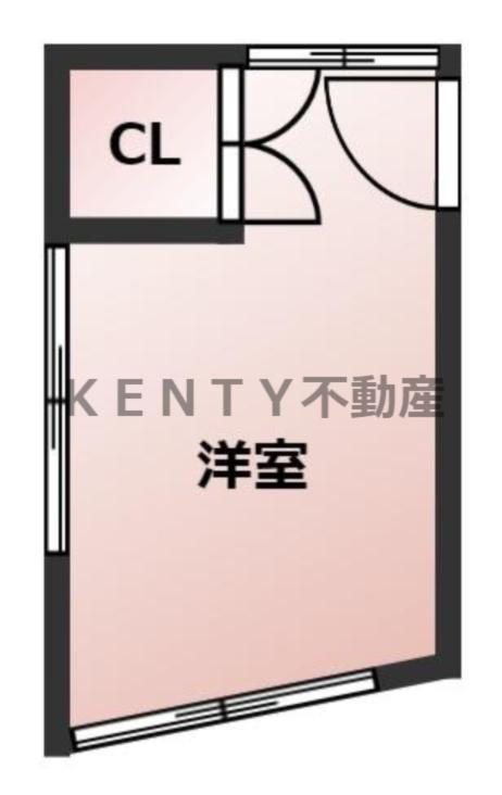 瀧口アパート(ワンルーム/2階)の間取り写真