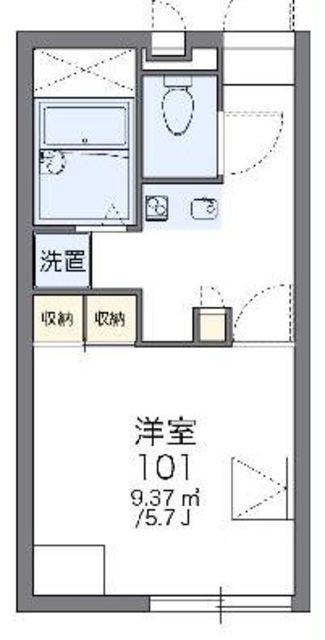 レオパレス中野イースト(1K/1階)の間取り写真