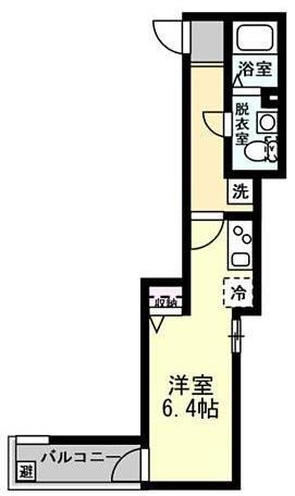 京急本線 鶴見市場駅 徒歩9分 3階建 築7年(ワンルーム/1階)の間取り写真