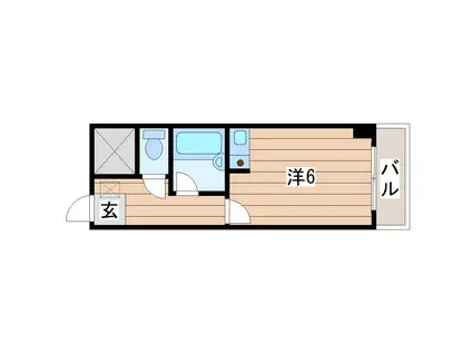 パレ・ドール日の出新潟(ワンルーム/4階)の間取り写真